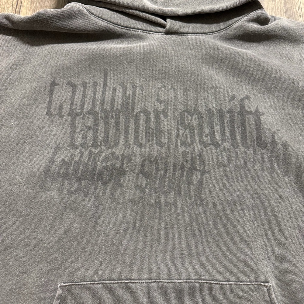 Taylor Swift Reputation There Will Be No Explanation Gray Oversized Hoodie M/L - Picture 3 of 12